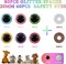120pcs 20mm Glitter Safety Eyes for Amigurumi – Colorful Plastic Doll Eyes with Washers for Crochet Animals, Plush Toys & DIY Crafts